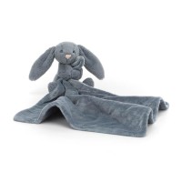 Jellycat Kuscheltier Hase mit Schmusedecke "Bashful Soother" (Blau)