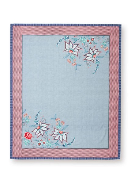 Pip Studio Tischdecke "Flower Festival" - 140x180 cm (Blau)