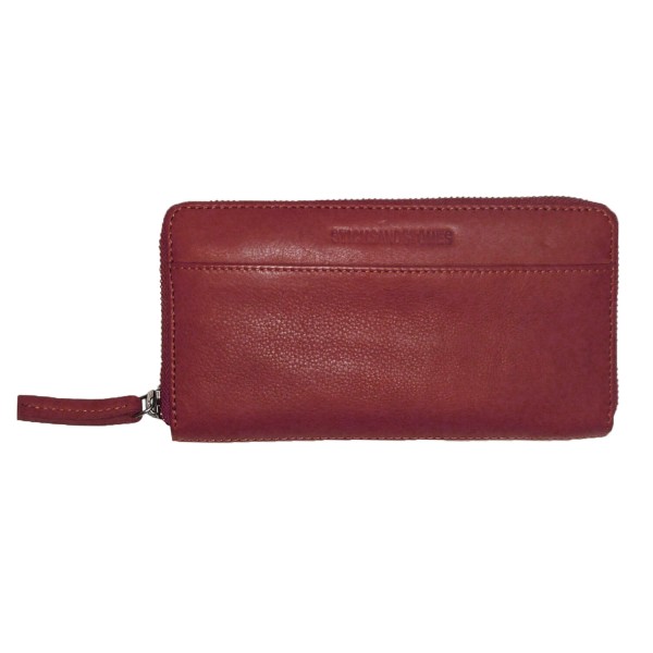 Sticks and Stones Geldbörse "Denver Wallet" (Red) - Pflanzlich gegerbtes Rindsleder