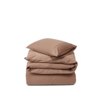 Bettwäsche-Set mit Schneeflocken - 155x220/80x80cm (Braun/Weiß) von Lexington