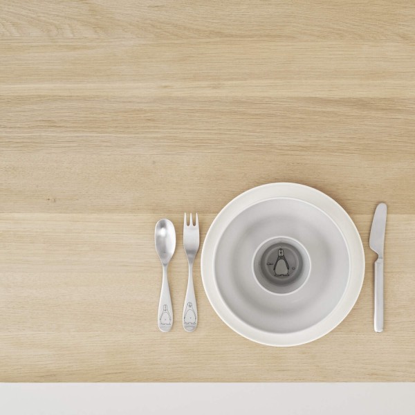 Stelton Kindergeschirr-Set "Pingo" - 3-tlg. (Grau)