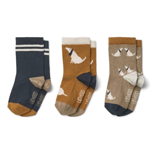 Kindersocken aus Baumwolle "Silas - Dog" von Liewood