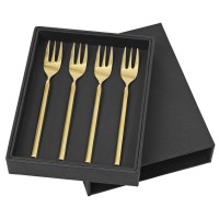 Kuchengabel-Set "Tvis" - 4 tlg. (Gold) von Broste Copenhagen