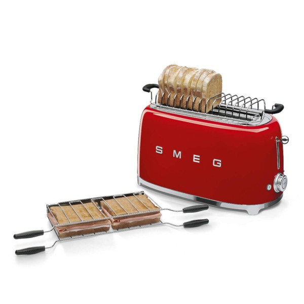 SMEG Zwei-Schlitz-Toaster, lang, 4 Scheiben, 50's Style