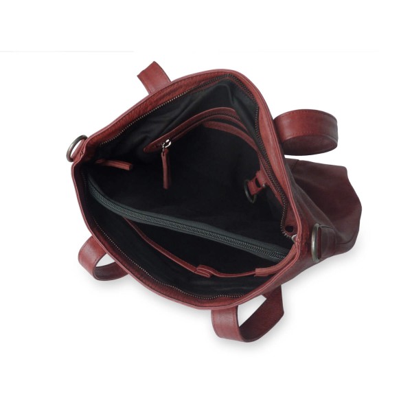 Sticks and Stones Tasche "Ustica Bag" (Red) - Pflanzlich gegerbtes Rindleder