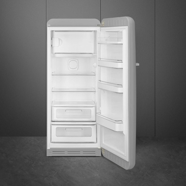 smeg Kühlschrank "50's Retro Style" FAB28 (Polarsilber Metallic) Tür rechts