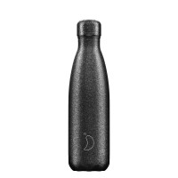 CHILLY'S Bottle Isolierflasche "Glitter Black" - 500 ml