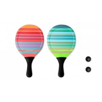 Beach-Tennis-Set (Bunt) von Remember - 4-tlg.