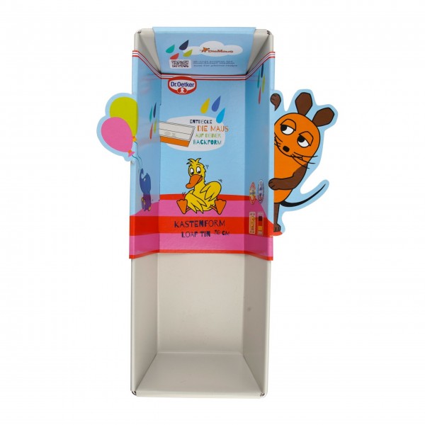 Dr. Oetker Kasten-Backform "Sendung mit der Maus" (Orange)