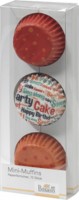 Birkmann Mini-Muffin Papierförmchen "Happy Birthday" (Gelb/orange)