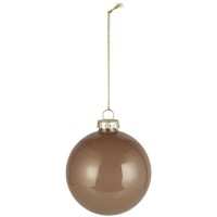 Ib Laursen Weihnachtskugel für Tannenbaum - 8x8 cm (Braun)