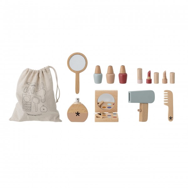 Bloomingville MINI Holz-Spielzeug-Make-up-Set "Daisy" (Bunt) - 15tlg.
