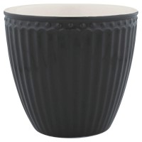 GreenGate Latte Cup "Alice" (Dark Grey)