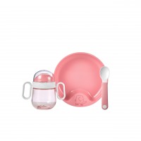 Mepal Babygeschirr-Set "Mio" (Deep Pink) - 3-tlg.