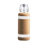 Schutzhülle aus Kork für 600 ml Trinkflaschen "Soulsleeve" (Braun/Weiß) von Soulbottles 