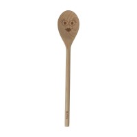 rice Holz-Kochlöffel "Smiling Faces - Awake" (Natur)