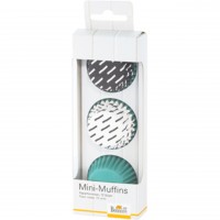 Birkmann Mini-Muffin-Papierförmchen "Oh la la" (Aqua)