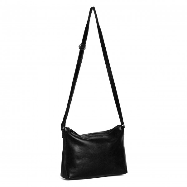 Sticks and Stones Tasche "Melrose" (Black) - Pflanzlich gegerbtes Rindsleder