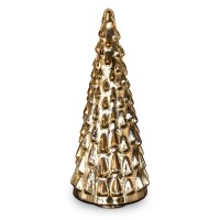 Glas-Weihnachtsbaum "Crystal Tree" - ø 19 cm (Shiny Gold) von fleur ami