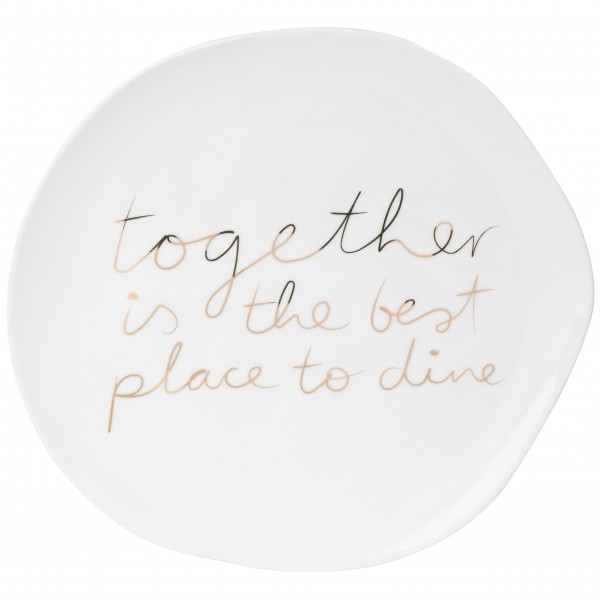 Teller Mix & Match "together is the best" - ø 22,5 cm von räder Design