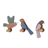 Bloomingville MINI Haken "Lewi" im 3er-Set (Braun)