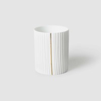 Teelichthalter "Plissiert" (Weiß) von räder Design