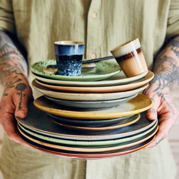 Kaffeetasse ohne Henkel "70s ceramics" (Tornado) von HKliving