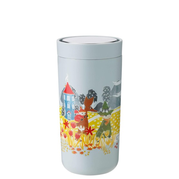 Stelton Thermobecher "To-Go Click - Moomin" - 400 ml (Blau)