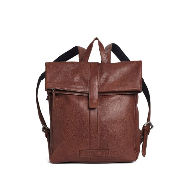 Sticks and Stones Rucksack "Courier " (Mustang Brown) - Pflanzlich gegerbtes Rindsleder