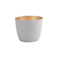 Windlicht "Madras" - M (Grau/Gold) von Gift Company
