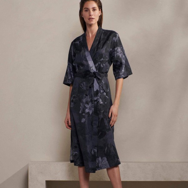 Kimono "Sarai Flora" (Nightblue) von Essenza