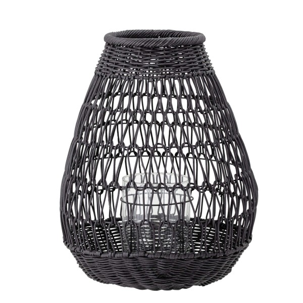 Bloomingville Rattan-Laterne Eira" (Schwarz)