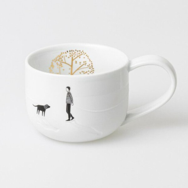 Tasse "Auszeit - Parkspaziergang" - 9,5x7 cm (Weiß) von räder Design