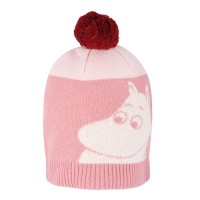 Kindermütze mit Bommel - Gr. 52/54 (Rosa) von martinex-moomin