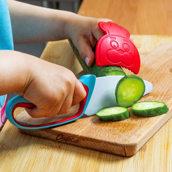 Messer für Kinder (Blau/Rot) von Chefclub Kids Messer für Kinder (Blau/Rot) von Chefclub Kids