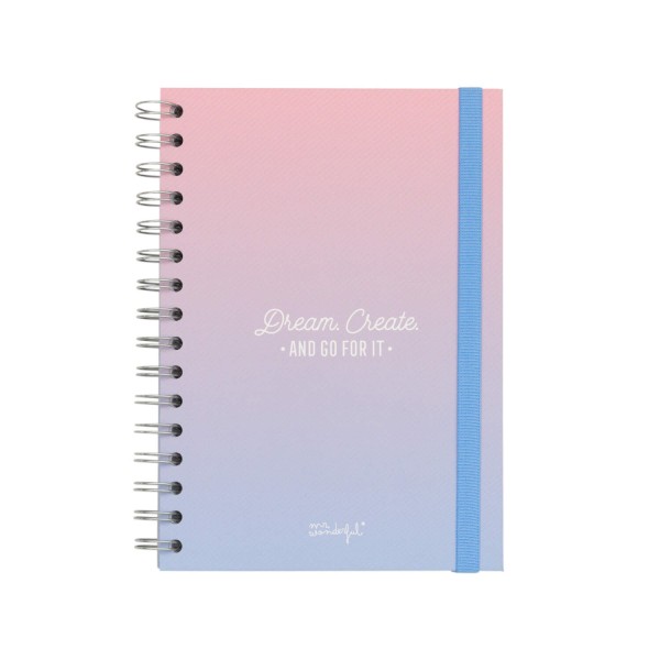 Notizbuch "Dream, create and go for it" von mr. wonderful*