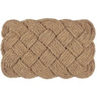 Ib Laursen Türmatte aus geflochten Kokosfasern - 75x45x3,7 cm (Natur)