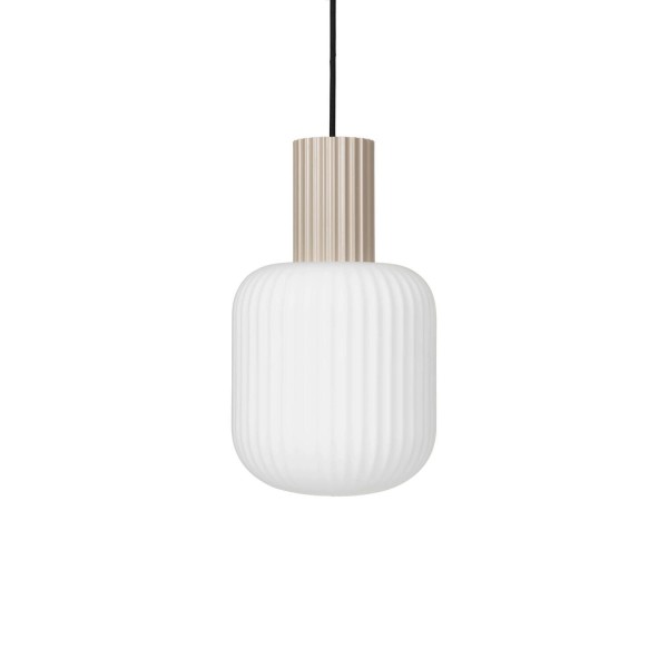 Pendelleuchte "Lolly" - 34 cm (Sand/Weiß) von Broste Copenhagen