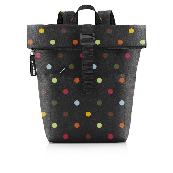 Reisenthel Rucksack/Rolltop Backpack "Dots" (Schwarz/Bunt)