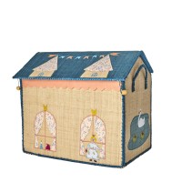 rice Spielzeugkiste "Raffia - Castle" - M (Bunt)