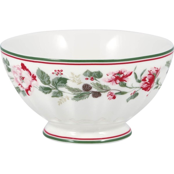 GreenGate French Bowl "Leonora" - 400 ml (White)