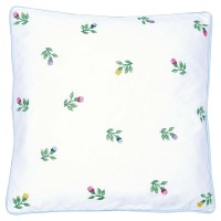 GreenGate Kissenbezug mit Stickerei "Gaya" - 40x40 cm (White)