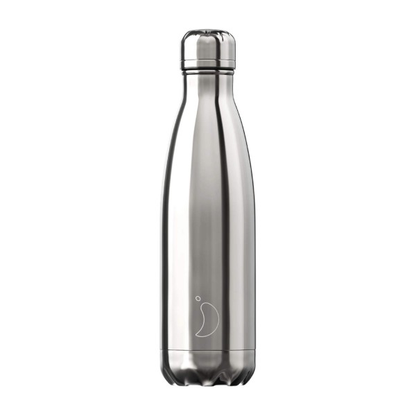 CHILLY'S Bottle Isolierflasche "Silber" - 500 ml