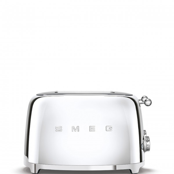 smeg Set aus 4-Schlitz-Toaster und Wasserkocher variable Temperatur (Chrom)