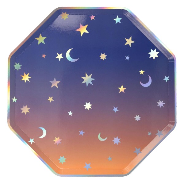 Pappteller "Making Magic Star" - 26,7x26,7 cm (Bunt) von Meri Meri