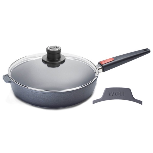 WOLL Hochrandpfanne "Nowo Titanium" in Geschenkbox - 28 cm (Grau)