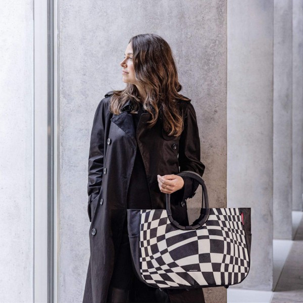Reisenthel Loopshopper Frame "Op-Art" - L (Schwarz/Weiß)