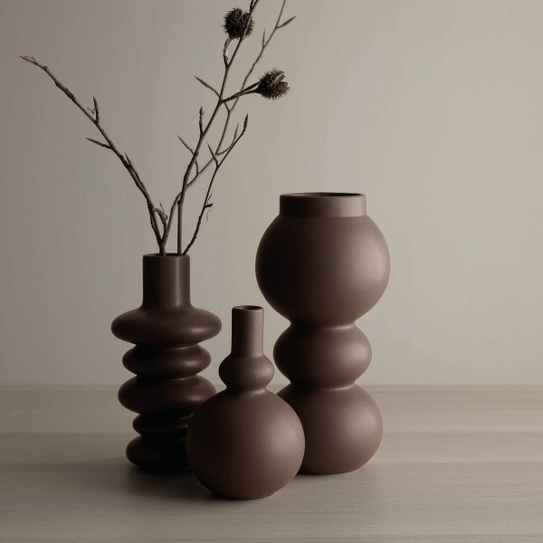 Vase rund "Como" - 15,5 cm (Braun) von ASA