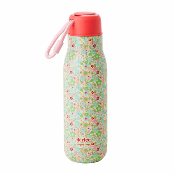 rice Thermosflasche "Fall Floral Print" - 500 ml (Rot)