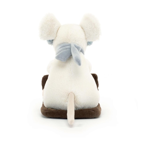 Jellycat Kuscheltier Maus "Merry Mouse Sleighing"(Weiß)